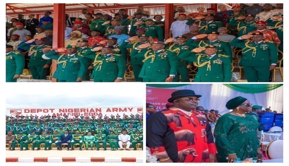 COAS Shaibu, Otti and Nwifuru Reaffirm Commitment to National Security at Pioneer Army Recruits’ Passing-Out Parade